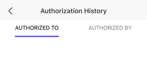 authorization history